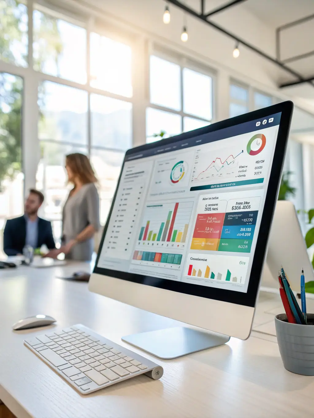An image showcasing a customer relationship management (CRM) system with detailed customer profiles and interaction history, highlighting the nurturing aspect.